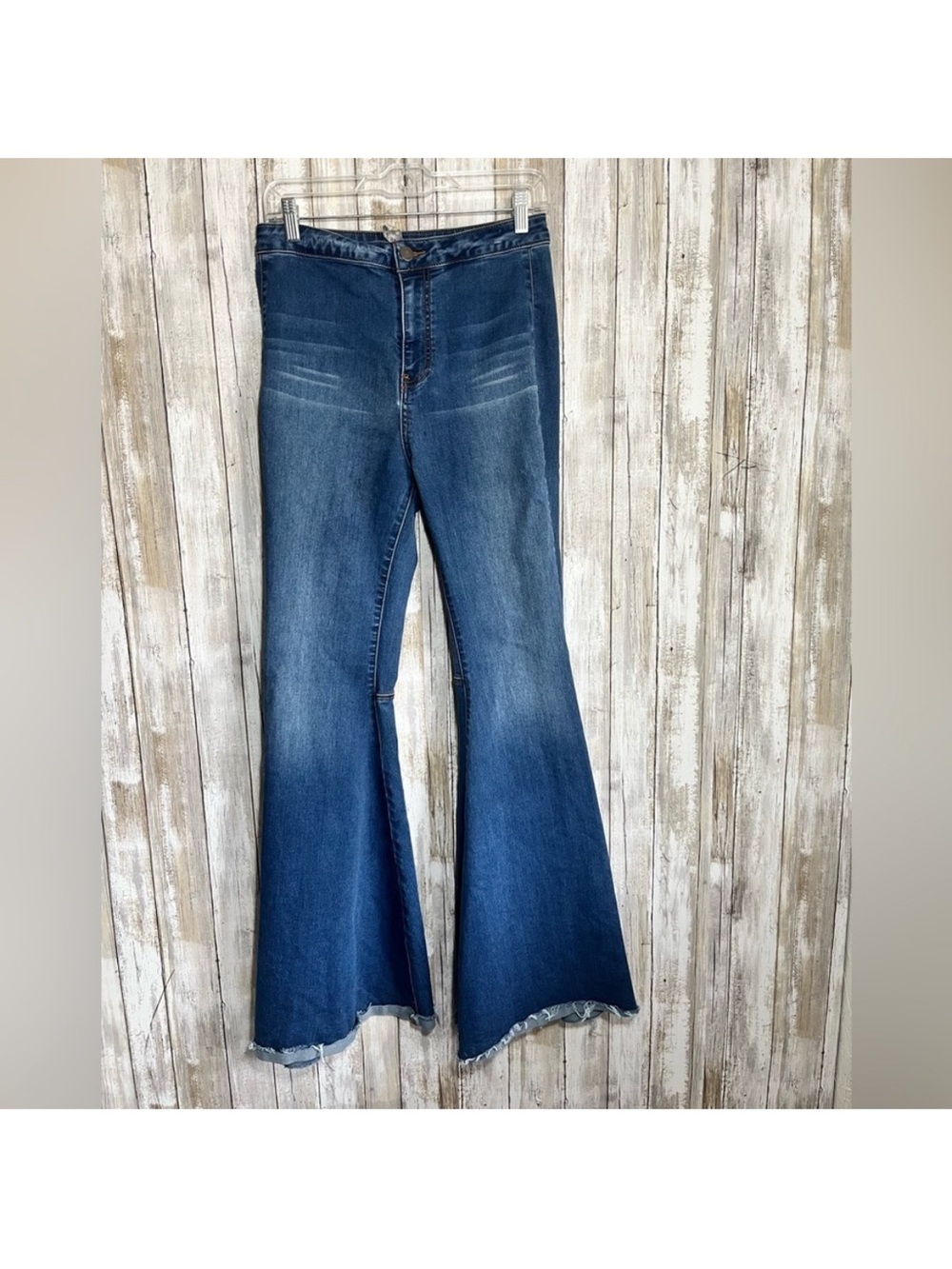 Free People Float On Flare Jeans High Rise Medium Wash Bell Bottom Size 28 - Picture 2 of 7